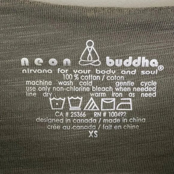 Neon  Buddha dress - XS - 100% cotton - Picture 3 of 5